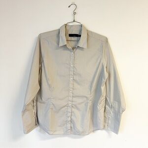 A.MARK STUDIO Grey Button Down Collared Shirt Size XL